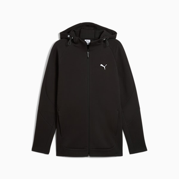 Sudadera con capucha y cierre completo para hombre EVOSTRIPE, PUMA Black, extralarge