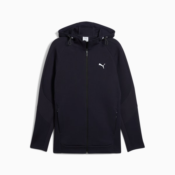 EVOSTRIPE Men's Full-Zip Hoodie, New Navy, extralarge
