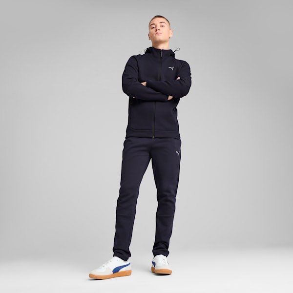 EVOSTRIPE Men's Full-Zip Hoodie, New Navy, extralarge