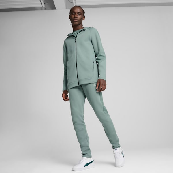 Chandail à capuchon à fermeture éclair entière EVOSTRIPE Homme, Green Moon, extralarge