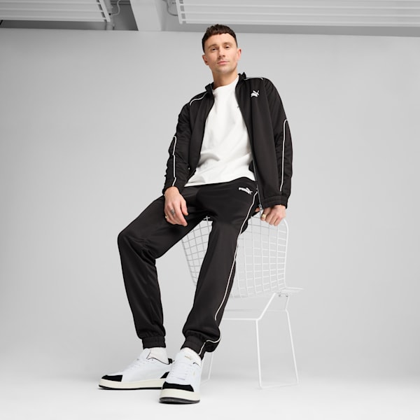 Pants para hombre PUMA Sport Poly, PUMA Black, extralarge