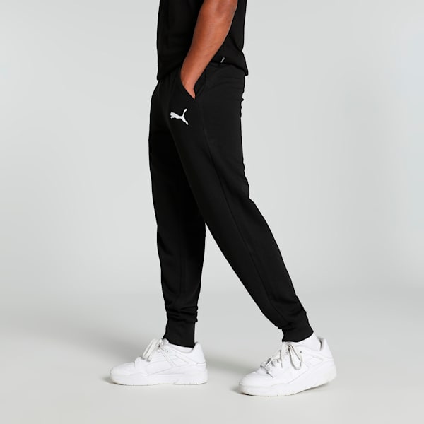 Men's Classics Logo Pants, PUMA Black-Cat, extralarge-IND