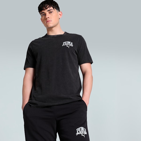 Class Washed Men's Tee, PUMA Black, extralarge-IND