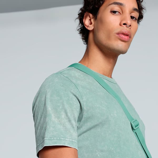 Class Washed Men's Tee, Green Moon, extralarge-IND