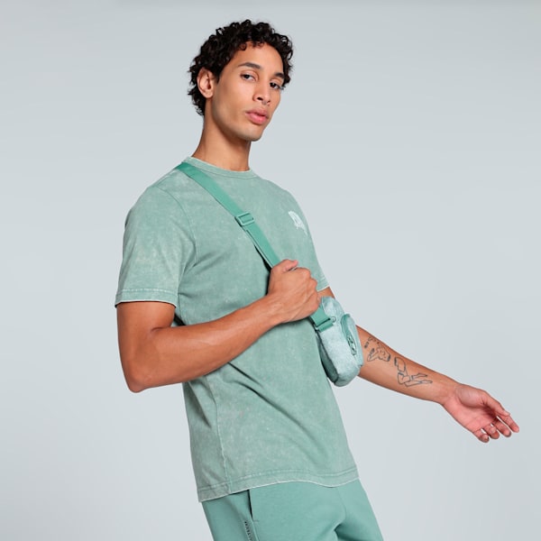 Class Washed Men's Tee, Green Moon, extralarge-IND