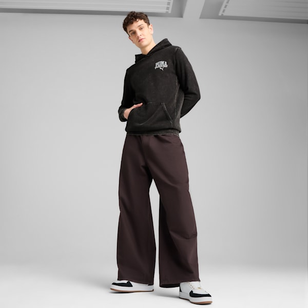 PUMA Class Men's Washed Hoodie, PUMA Black, extralarge