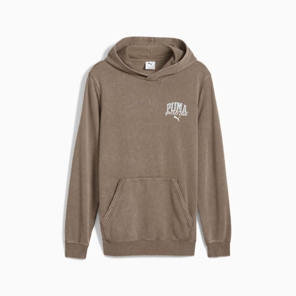 Chandail à capuchon délavé PUMA Class Homme, Totally Taupe, extralarge