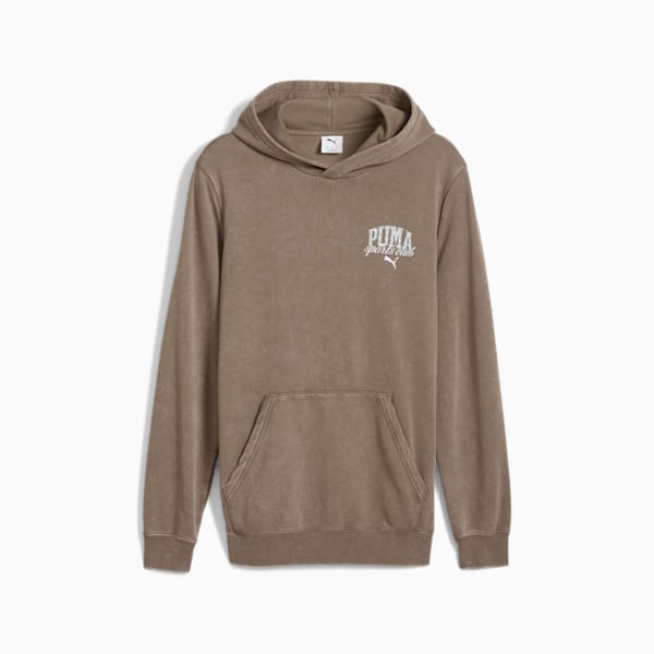 PUMA Class Men's Washed Hoodie, Totally Taupe, extralarge