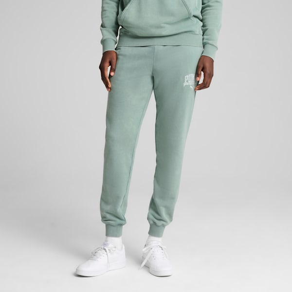 Class Washed Men's Sweatpants, Green Moon, extralarge-IND