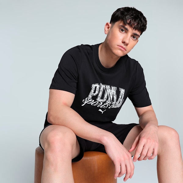 Class Men's Graphic Tee, PUMA Black, extralarge-IND
