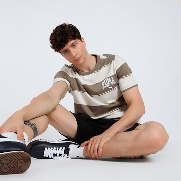 Class Men's Striped Tee, Totally Taupe, extralarge-IND