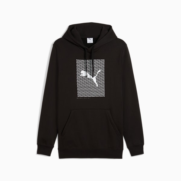 Essentials Logo Lab Men's Hoodie, PUMA Black, extralarge