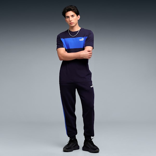 Colorblock Men's Tee, New Navy, extralarge-IND