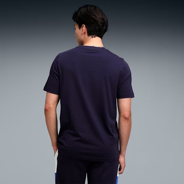 Colorblock Men's Tee, New Navy, extralarge-IND