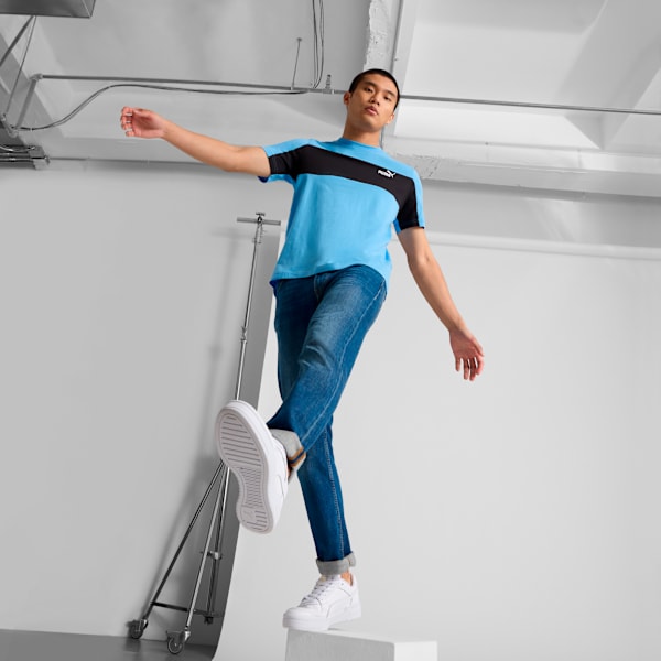 Playera Essentials para hombre, Team Light Blue, extralarge