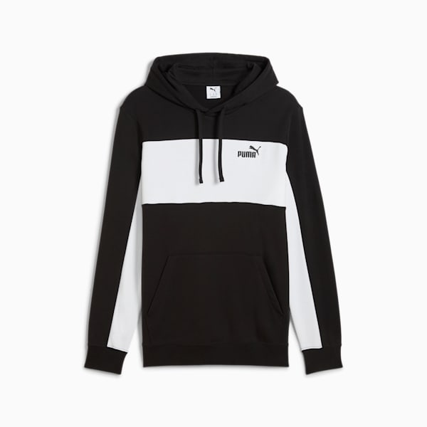 Sudadera con capucha para hombre Essentials Block, PUMA Black, extralarge