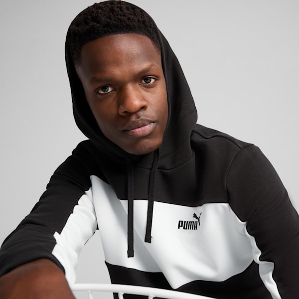 Sudadera con capucha para hombre Essentials Block, PUMA Black, extralarge