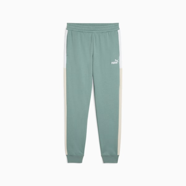 Essentials Block Sweatpants Men, Green Moon, extralarge