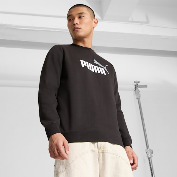 Sudadera Essentials+ 2 Colour No. 1 Logo para hombre, PUMA Black, extralarge