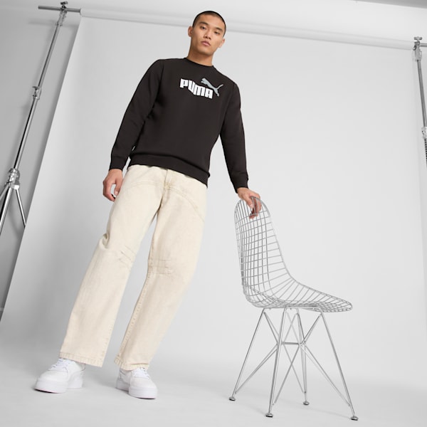 Sudadera Essentials+ 2 Colour No. 1 Logo para hombre, PUMA Black, extralarge