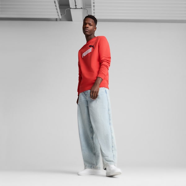 Essentials No. 1 Logo Men's Crew Neck Fleece Sweater