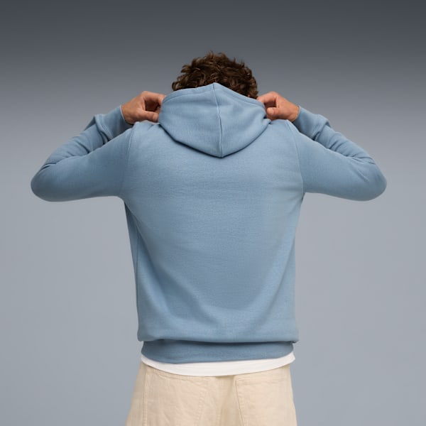 Essentials 2 Colour No. 1 Logo Hoodie Men, Cool Blue, extralarge