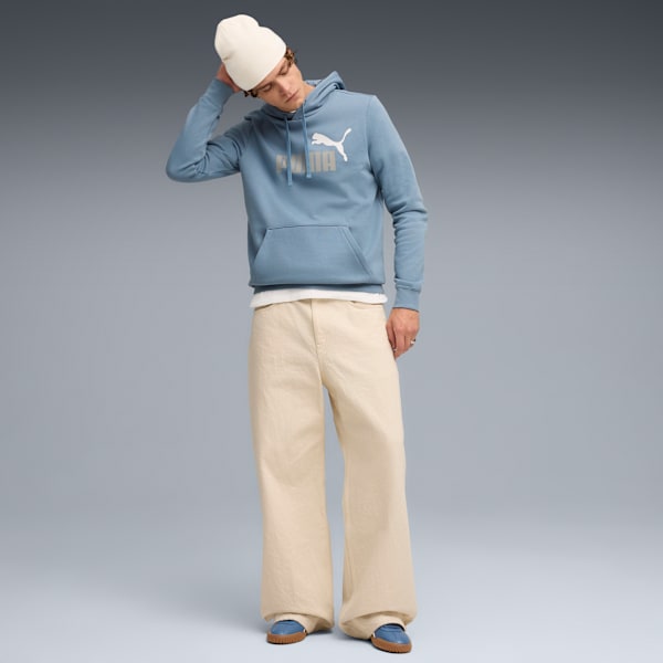 Essentials 2 Colour No. 1 Logo Hoodie Men, Cool Blue, extralarge