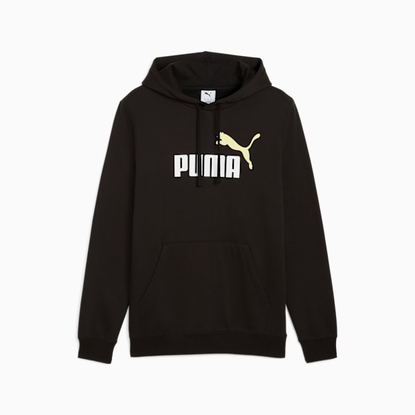 Essentials 2 Colour No. 1 Logo Hoodie Men, PUMA Black-Gold Moon, extralarge