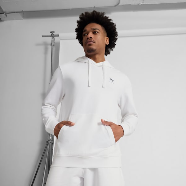 Essentials Elevated Men's Hoodie, PUMA White, extralarge