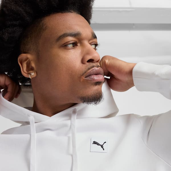 Essentials Elevated Men's Hoodie, PUMA White, extralarge