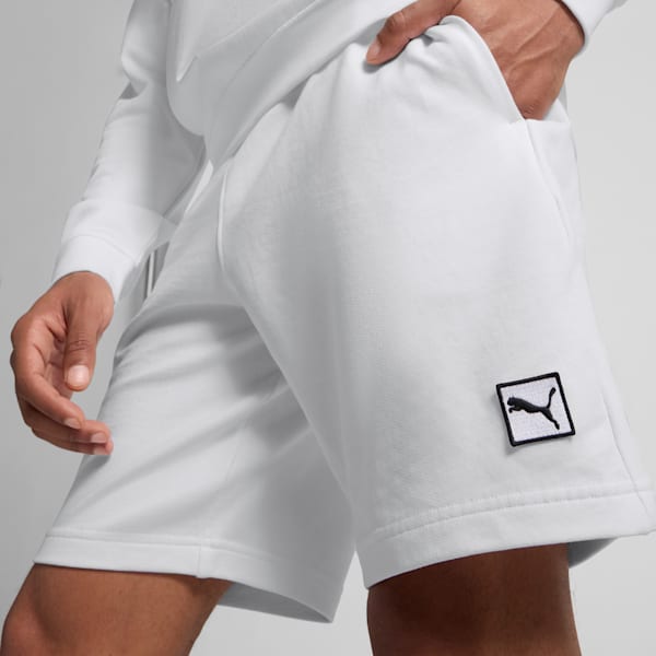 Shorts Essentials Elevated 22cm para hombre, PUMA White, extralarge