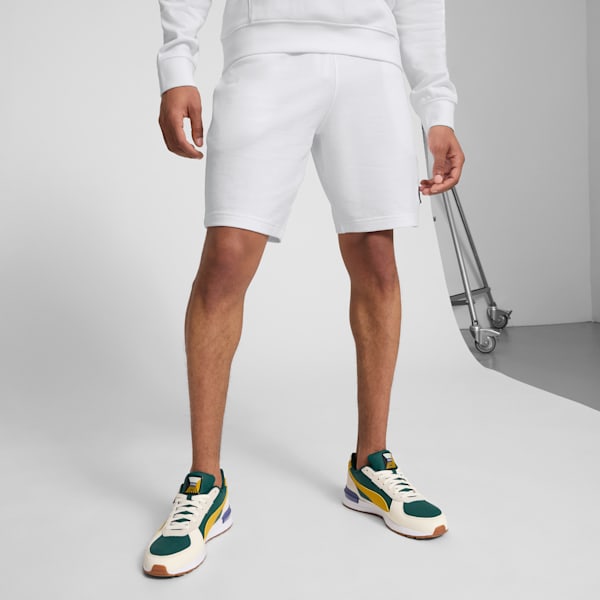 Shorts Essentials Elevated 22cm para hombre, PUMA White, extralarge