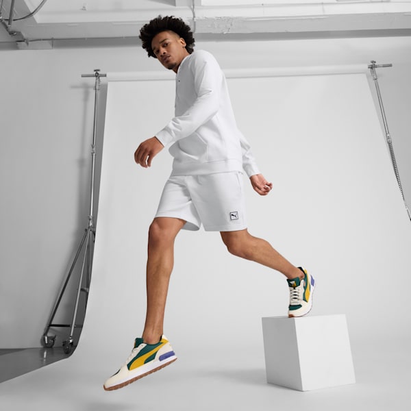 Shorts Essentials Elevated 22cm para hombre, PUMA White, extralarge