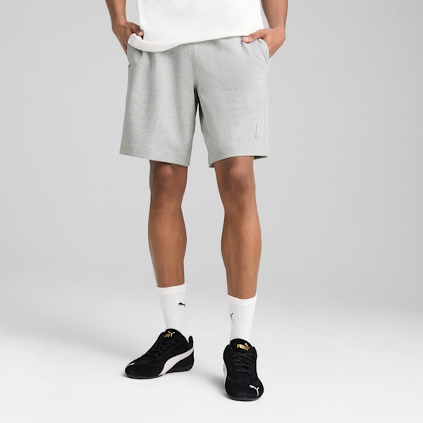 Shorts Essentials Elevated 22cm para hombre, Light Gray Heather, extralarge