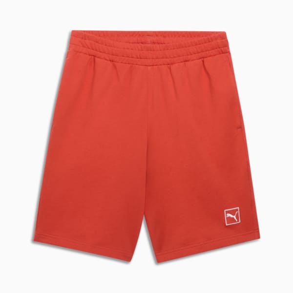 Shorts Essentials Elevated 22cm para hombre, Red Fire, extralarge