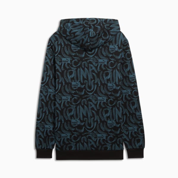 Essentials+ Logo Lab Men's Graphic Hoodie, PUMA Black, extralarge