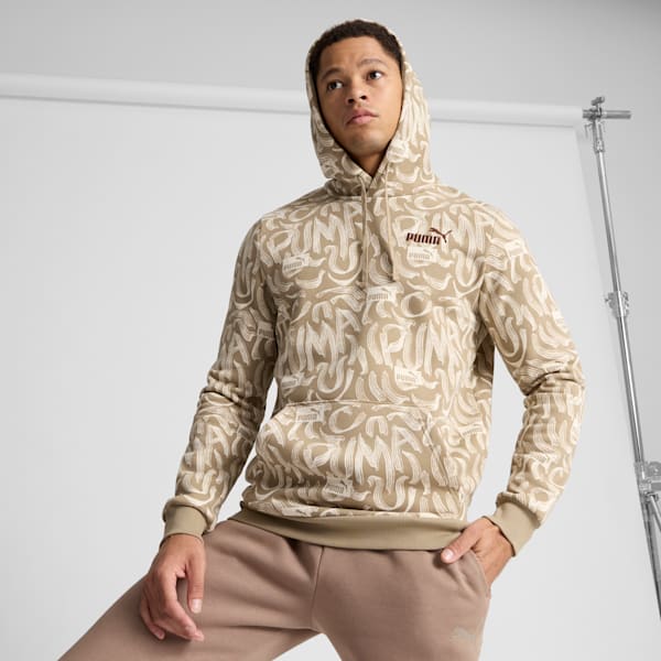 Essentials+ Logo Lab Men's Graphic Hoodie, Oak Branch, extralarge
