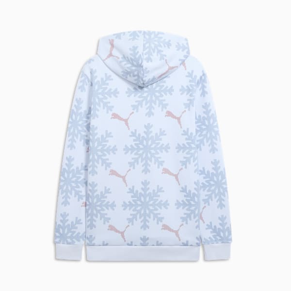 ESS+ Logo Lab Winter Snowflake Hoodie, Silver Mist, extralarge