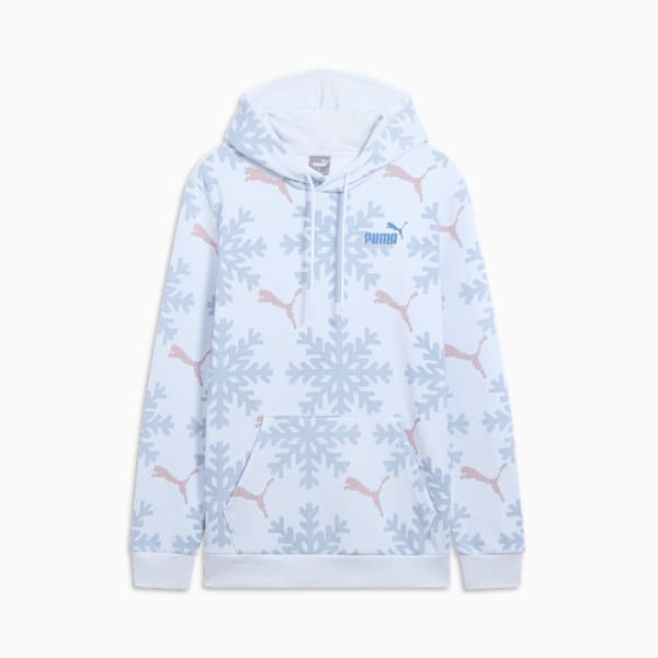 ESS+ Logo Lab Winter Snowflake Hoodie, Silver Mist, extralarge