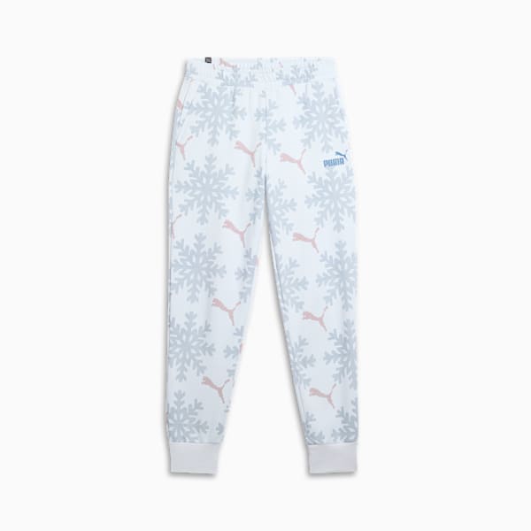 ESS+ Logo Lab Winter Snowflake Sweatpants, Silver Mist, extralarge