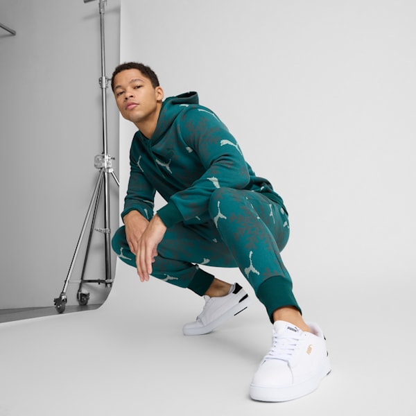 ESS+ Logo Lab Winter Snowflake Sweatpants, Dark Myrtle, extralarge