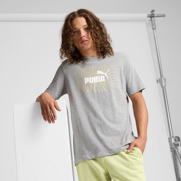 T-shirt avec motif graphique Homme, Medium Gray Heather, extralarge
