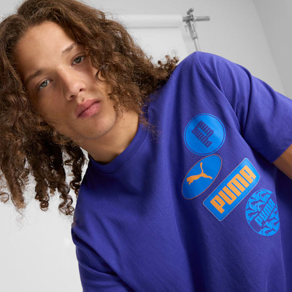 Graphics Icon Men's Tee, Lapis Lazuli, extralarge