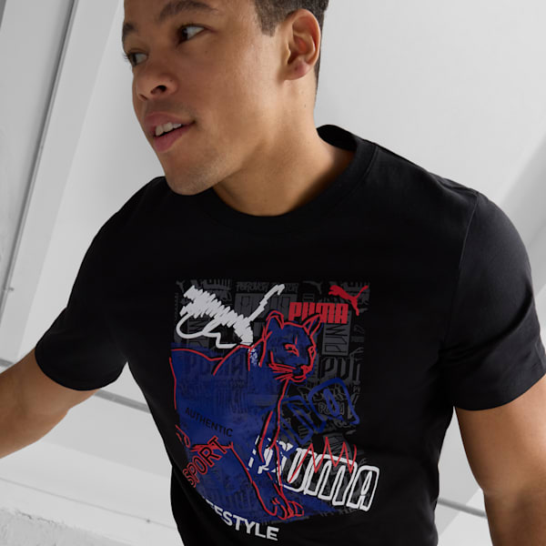 Graphics Photoprint Men's Tee, PUMA Black, extralarge
