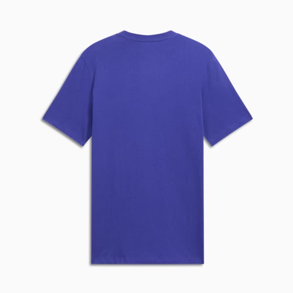 Camiseta con gráfico de tenis para hombre, Lapis Lazuli, extralarge