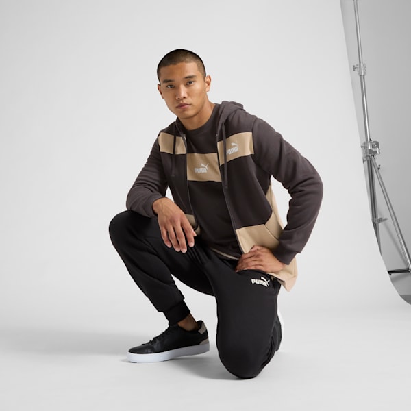 PUMA Power Men's Colorblock Hoodie, PUMA Black, extralarge