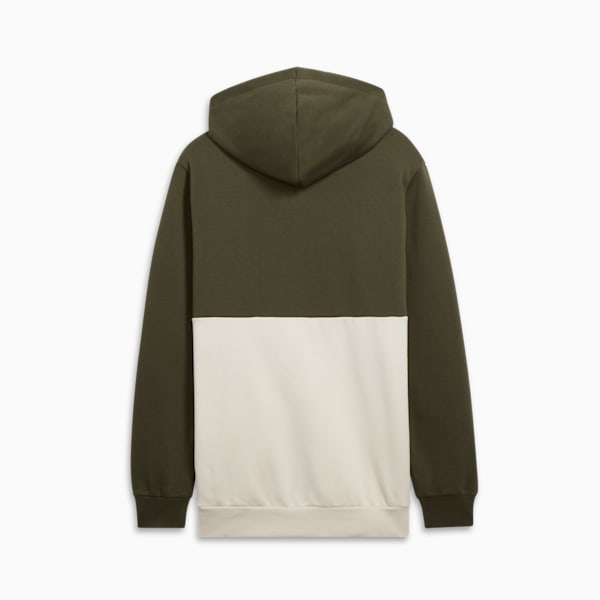 Sudadera con capucha PUMA Power Colorblock, Hombre, Dark Olive, extralarge
