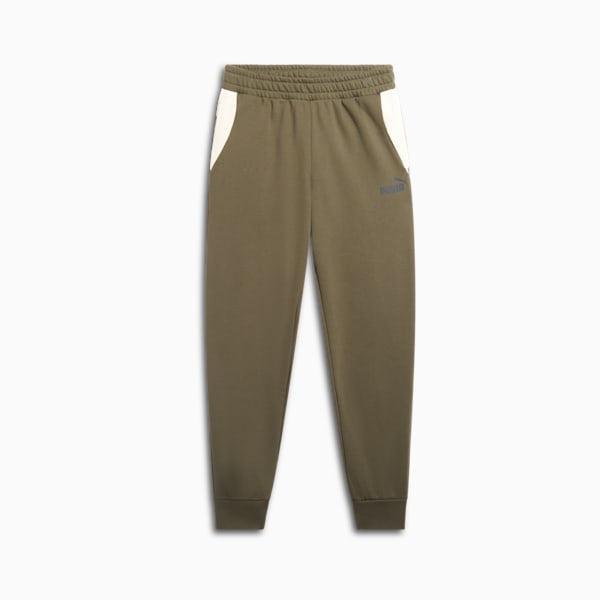 PUMA Power Men's Colorblock Pants, Dark Olive, extralarge