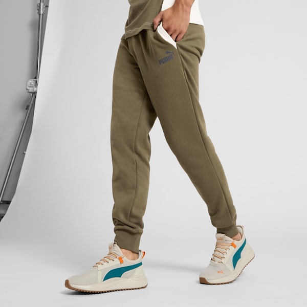 PUMA Power Men's Colorblock Pants, Dark Olive, extralarge