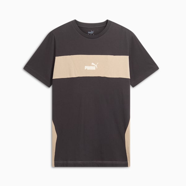PUMA Power Men's Colorblock Tee, PUMA Black, extralarge